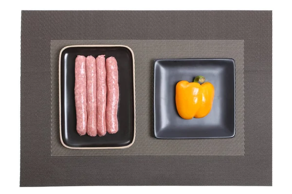 Merguez Chipolatas Grilovací Klobása — Stock fotografie