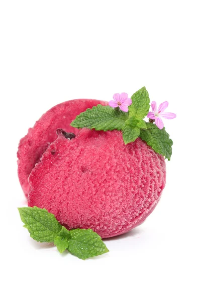 Raspberry sorbet — Stock Photo, Image