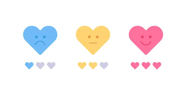 Liebe Misst Emotionen Vektorflache Illustration Infografisches Gestaltungselement Für Datierung Und — Stockvektor
