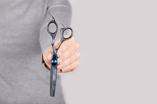 Hand Thinning Scissors Grey — Stock Photo, Image