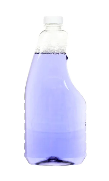 Фіолетовий Миючий Засіб Очищення Ізольовано Білому — стокове фото