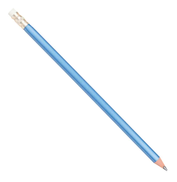 Blue Office Pencil Isolated White — Stock Photo, Image