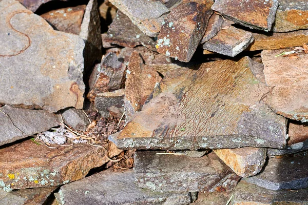 Pedra Decorativa Para Piso Parede Material Natural Ecológico — Fotografia de Stock