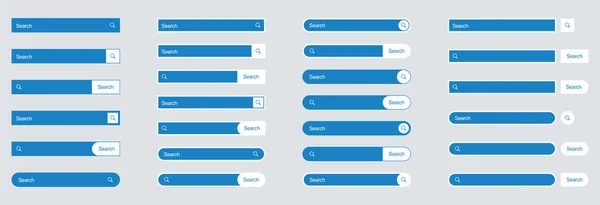 Barra de búsqueda en diseño plano, imagen vectorial de estilo minimalista. — Archivo Imágenes Vectoriales