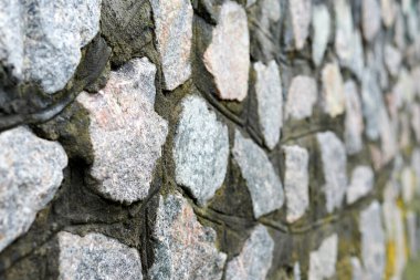 Taş duvar arkaplanı, kaya malzemeleri.