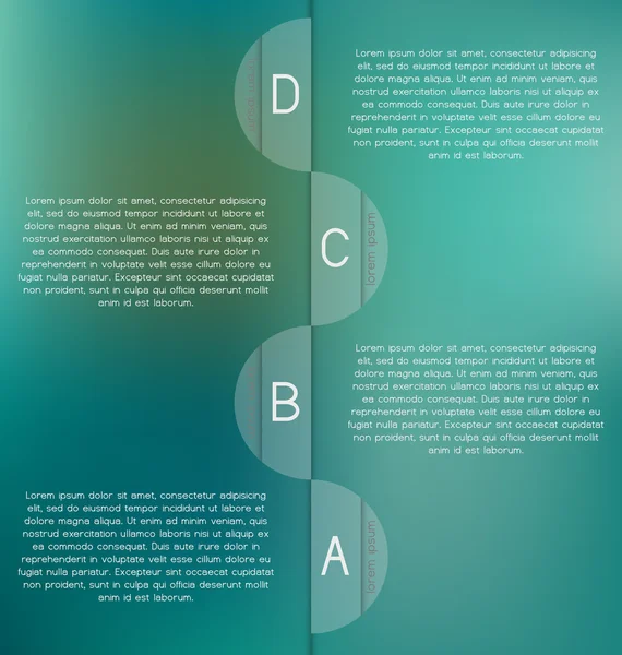 Plantilla moderna y clara. Puede ser utilizado para infografías, sitios web e — Vector de stock