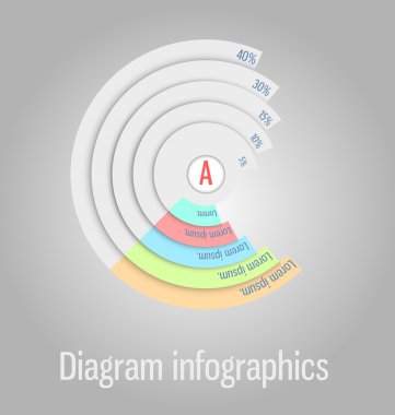 Modern, temiz diyagramı. İçin Infographics, websites el kullanılabilir