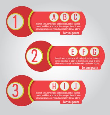 Tempate. Infographics, websites, paketleri, adver için kullanılabilir