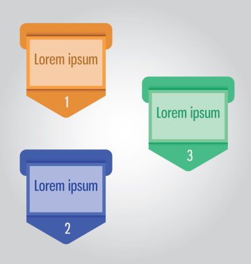 Renkli Etiketler ve etiketleri kümesi.