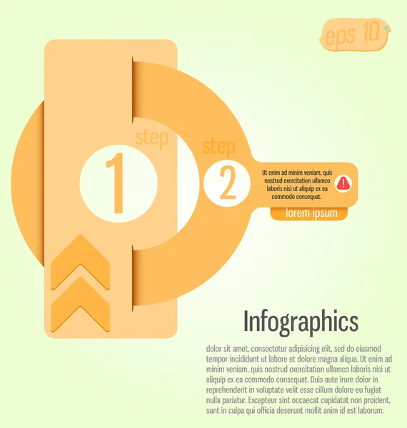 De belangrijkste vorm van moderne, heldere sjabloon. Kan worden gebruikt voor infographics, — Stockvector