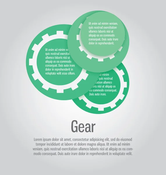 Forma de círculo de plantilla moderna y clara. Puede ser utilizado para la infografía — Vector de stock