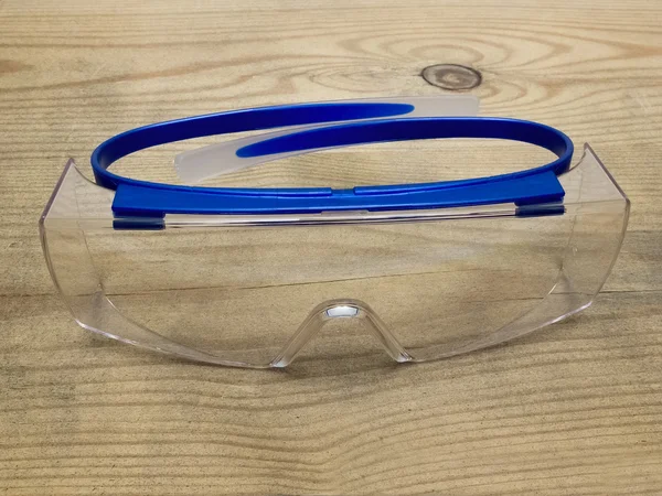 Skyddande tydlig glasögon — Stockfoto