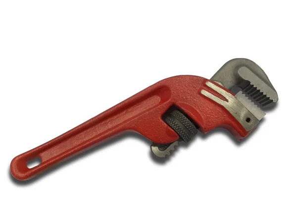 Rode pipe wrench — Stockfoto