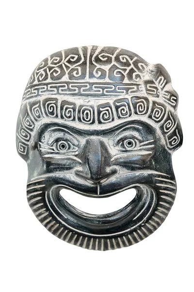 Antigua Máscara Reproducida Utilizada Por Los Actores Antigua Tragedia Griega — Foto de Stock
