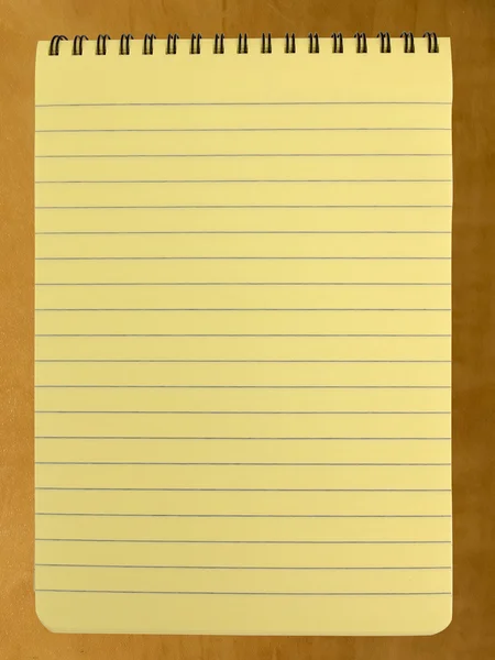 나선형 바인딩 노란색 법적 패드