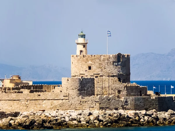 St. Nicholas Fortress in Rhodes - Greece — Stock Photo, Image