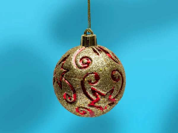 Golden Christmas Bauble — Stock Photo, Image