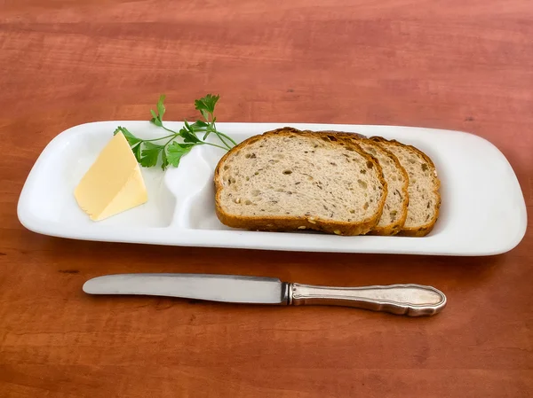 Brot und Butter — Stockfoto