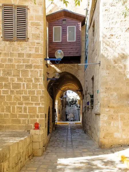 Narrow Street in Old Jaffa — Stock Photo, Image