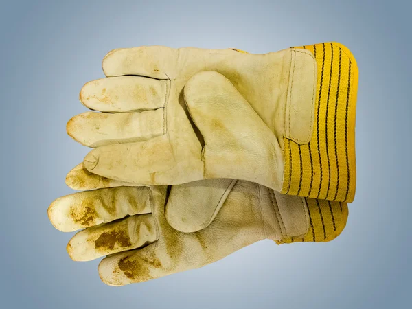 Pracovní kožené rukavice — Stock fotografie
