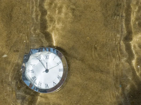 Clock under water. — Stock Photo, Image