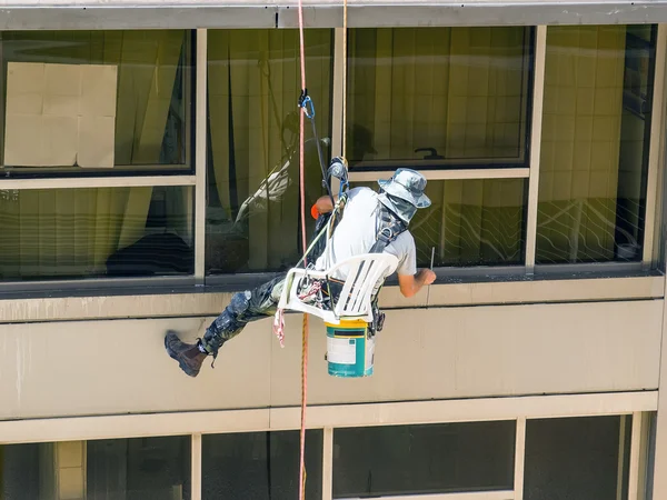 Wasmachine van het venster — Stockfoto