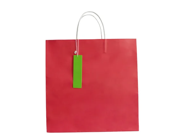 Czerwona torba na zakupy — Zdjęcie stockowe
