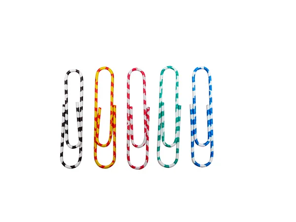 Set of colorful paperclips. — Stock fotografie
