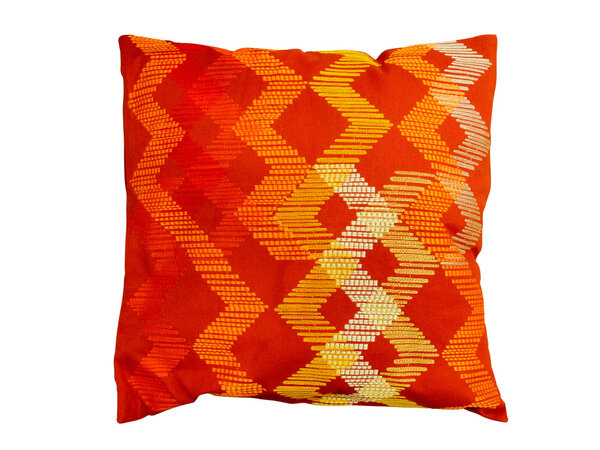 Red decorative pillow