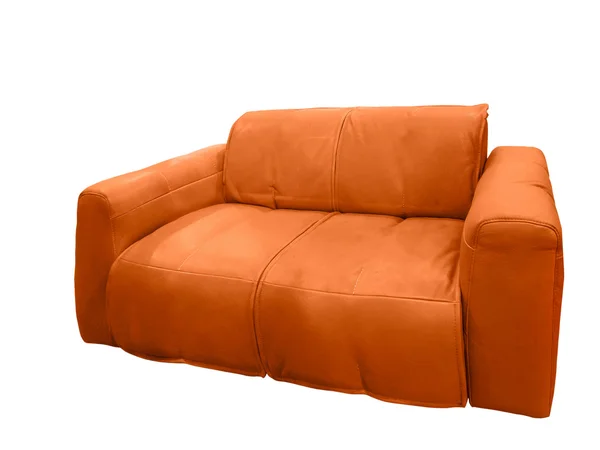 Nowoczesny skórzany sofa — Zdjęcie stockowe