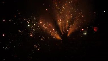 Unutulmaz Parlak Gece Diwali Havai fişekleri