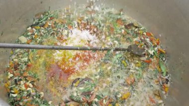 Hareketli Güney Hindistan Yemekleri Lezzetli Karıştırıcı Lezzet