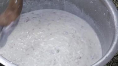 El çırpması Güney Hindistan Pirinci Otantik Mutfak Deneyimi