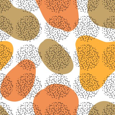 Estetik el çizimi soyut şekiller ve geometrik elementlerle çağdaş, pürüzsüz bir model. Yaratıcı Mid Century minimalist bohem tasarım, baskı, poster, arkaplan