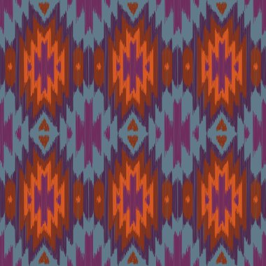 Vektör sorunsuz ikat etnik desen
