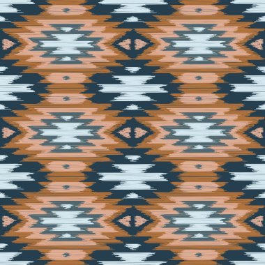 Vektör sorunsuz ikat etnik desen