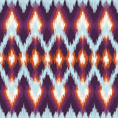 Vektör sorunsuz ikat etnik desen