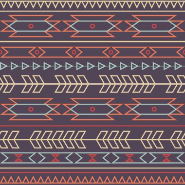 vektör kesintisiz renkli dekoratif etnik desen