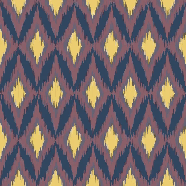 Modèle ethnique ikat sans couture vectoriel — Image vectorielle