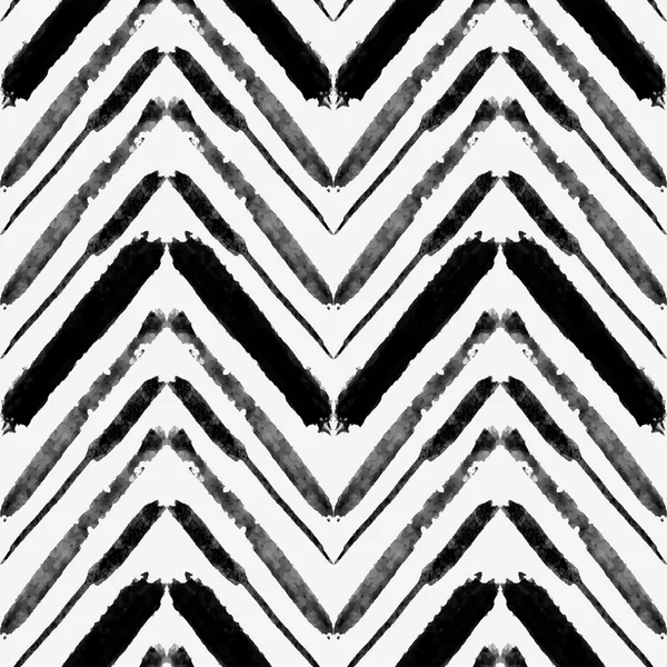 Vector naadloze grunge patroon met aquarel etnische zigzag lijnen. Kan worden gebruikt voor web, print, home decor van mode, textiel, inwikkeling, scrapbooking. — Stockvector