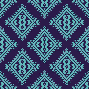 Vektör renkli Dikişsiz dekoratif etnik desen. Kızılderili motifleri. Aztek kabile süsleme ile arka plan. Boho stili.
