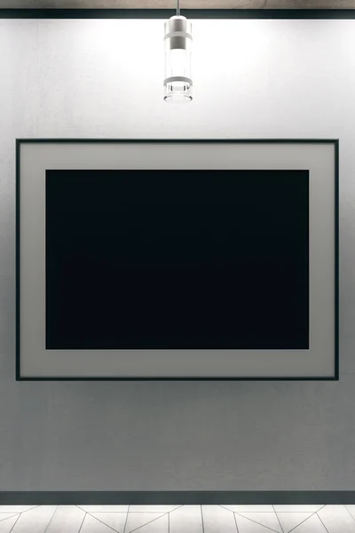 Small blank black frame — Stock Photo, Image