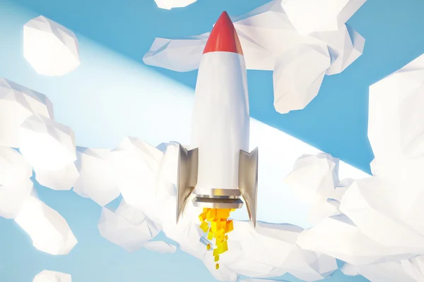 Raket omhoog opstarten — Stockfoto