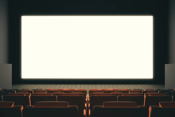 빈 영화관 스크린 — 스톡 사진