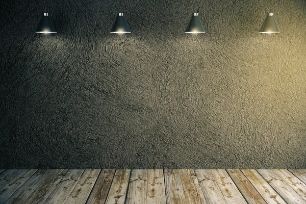 Tmavě tvarovaná betonová stěna — Stock fotografie