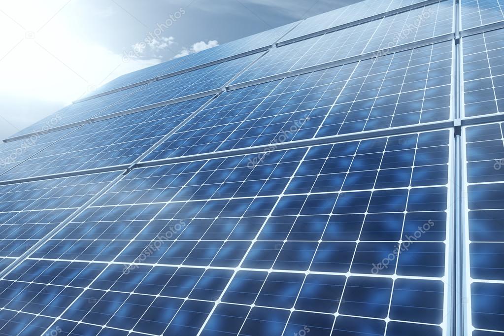 Concept of technology innovations in energy sector. 3D Rendering of