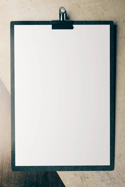Blank clipboard top — Stock Photo, Image