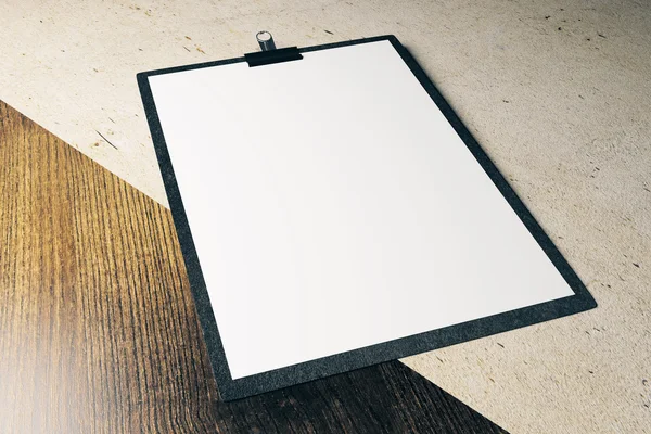 Blank clipboard closeup — Stock Photo, Image