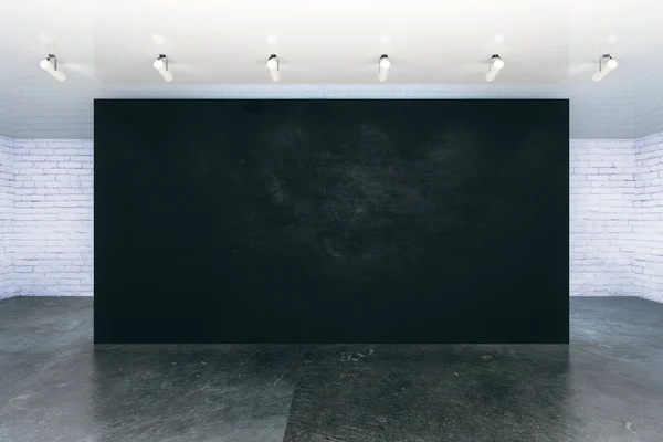 Muro negro vacío — Foto de Stock