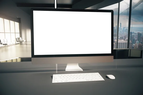 空白电脑显示器 — 图库照片